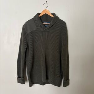 Polo Ralph Lauren Men's Green Shawl Collar Sweater